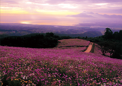 「夜明けの秋桜高原」広田和夫（山口県宇部市）/長崎写真コンクール