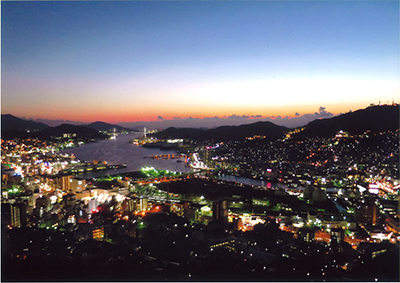 「長崎の夕日と夜景」林真尋（神奈川県）